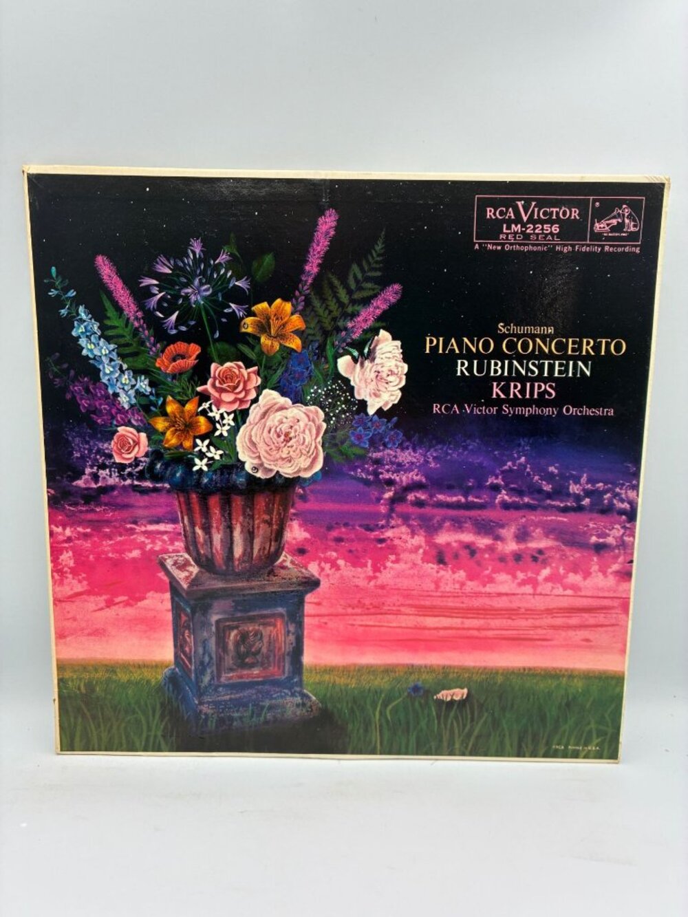 Schumann Piano Concerto In A Minor Rubinstein Krips RCA LP 1950s Classical